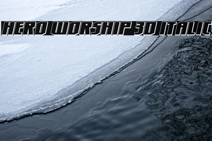 Hero Worship 3D Italic Example 2