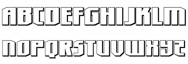 Hero Worship 3D Шрифта ВЕРХНИЙ