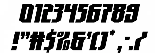 Hero Worship Condensed Italic Font OTHER CHARS