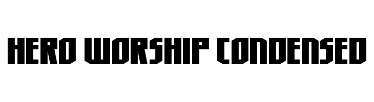 Hero Worship Condensed  Frei Schriftart Herunterladen