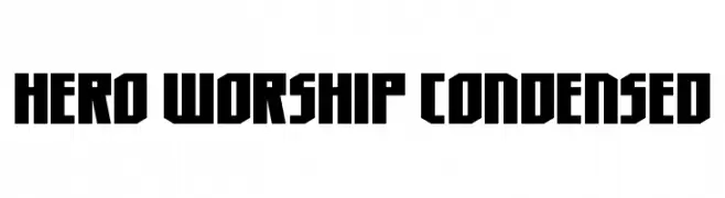 Hero Worship Condensed  Free Fonts Download