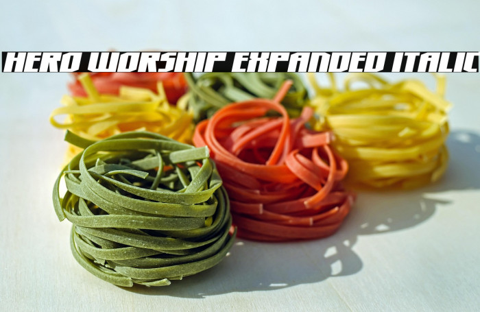 Hero Worship Expanded Italic Example 1