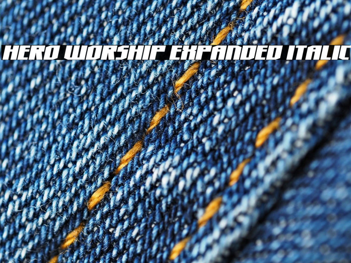 Hero Worship Expanded Italic Example 2