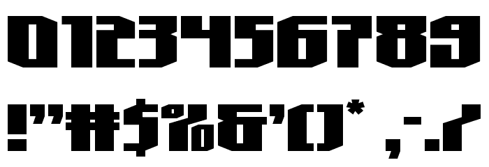 Hero Worship Expanded Font OTHER CHARS