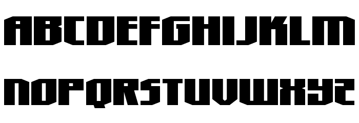 Hero Worship Expanded Font LOWERCASE