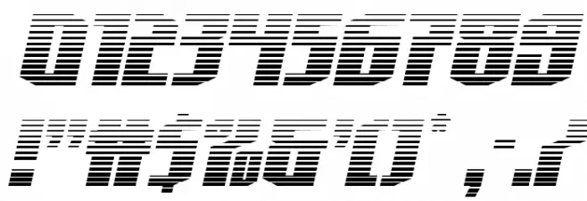 Hero Worship Gradient Italic Font OTHER CHARS