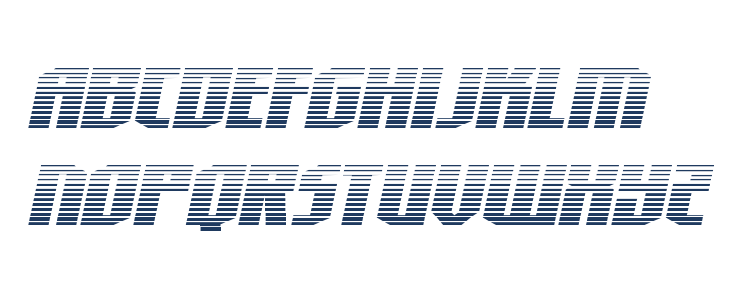 Hero Worship Gradient Italic Lowercase