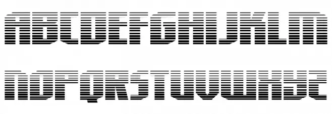 Hero Worship Gradient Font Litere mari