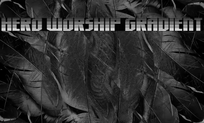 Hero Worship Gradient Font examples