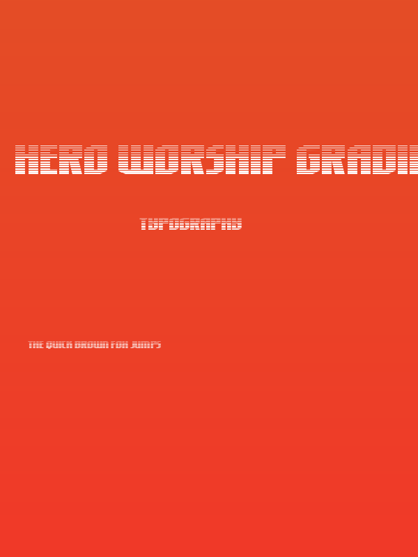Hero Worship Gradient Poster