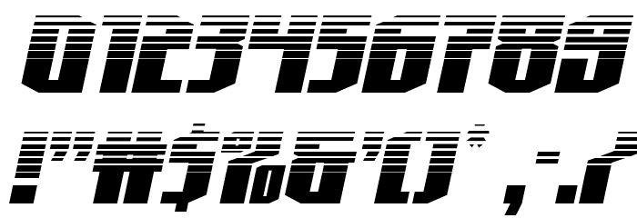 Hero Worship Halftone Italic Font OTHER CHARS
