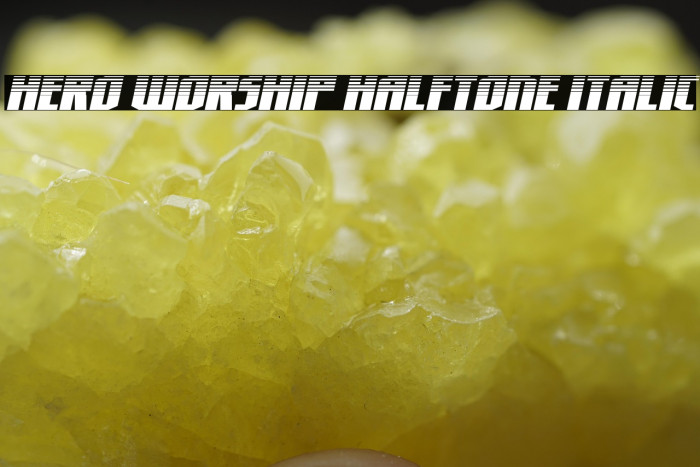 Hero Worship Halftone Italic Example 2