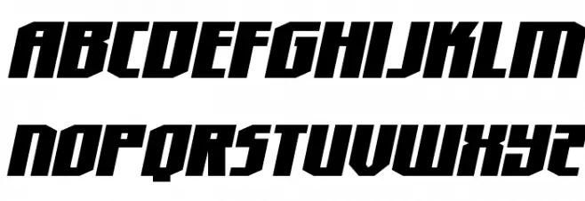 Hero Worship Italic 字体 大写