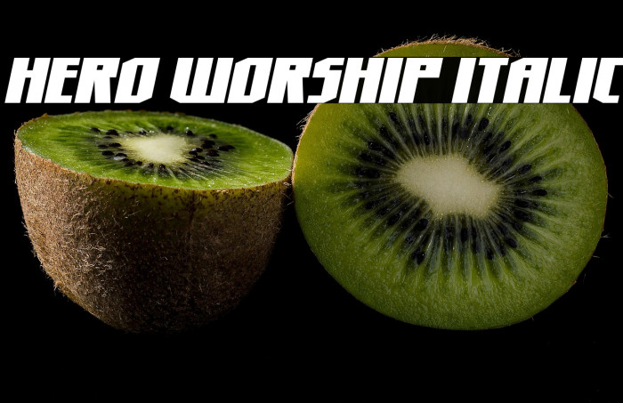 Hero Worship Italic Example 1