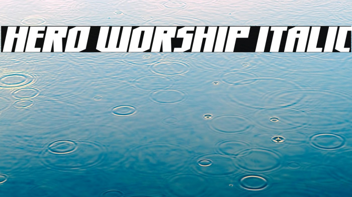 Hero Worship Italic Example 3