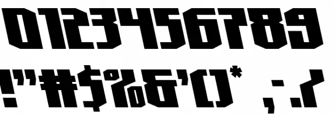 Hero Worship Leftalic Font OTHER CHARS