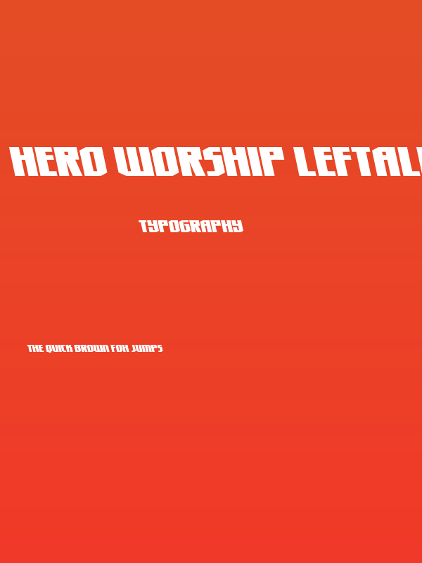 Hero Worship Leftalic Poster