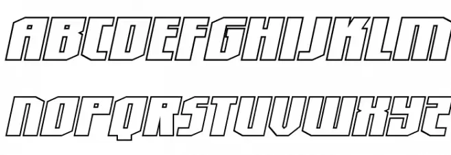 Hero Worship Outline Italic Fuentes MAYÚSCULAS