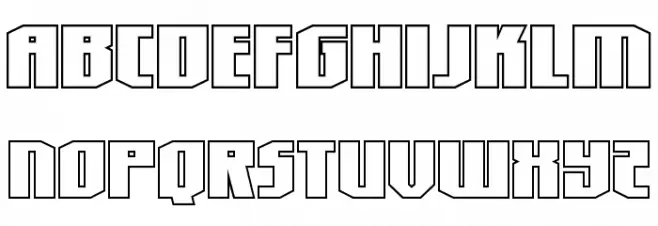 Hero Worship Outline Fonte MAIÚSCULAS