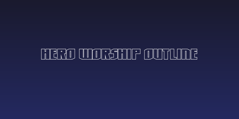 Hero Worship Outline Social Header
