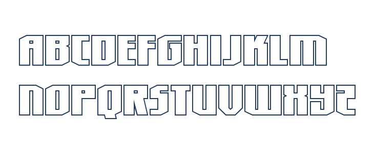 Hero Worship Outline Lowercase