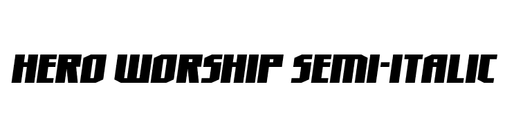 Hero Worship Semi-Italic  لخطوط تنزيل