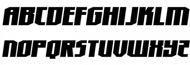 Hero Worship Semi-Italic Schriftart Groß