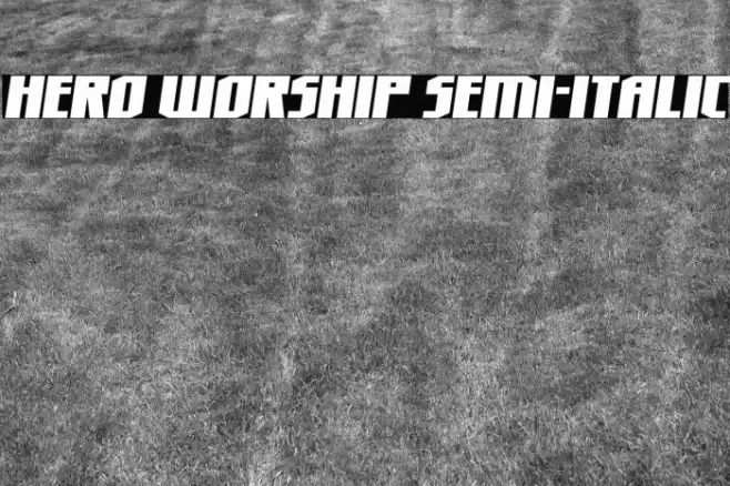 Hero Worship Semi-Italic Font examples