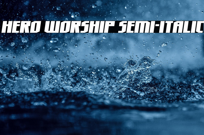 Hero Worship Semi-Italic Example 2