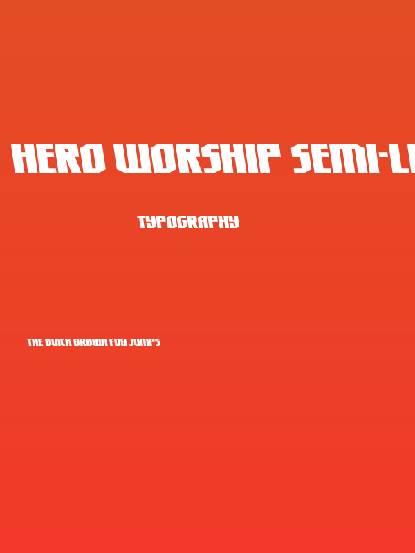 Hero Worship Semi-Leftalic Poster