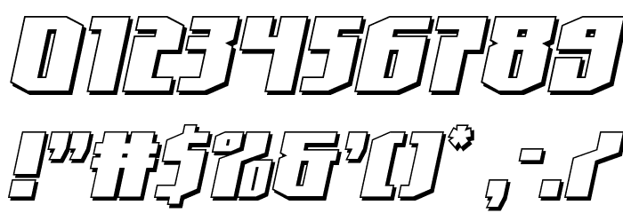 Hero Worship Shadow Italic Font OTHER CHARS
