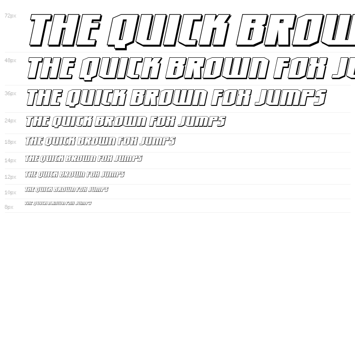 Hero Worship Shadow Italic Waterfall