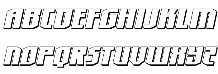 Hero Worship Shadow Italic Font LOWERCASE