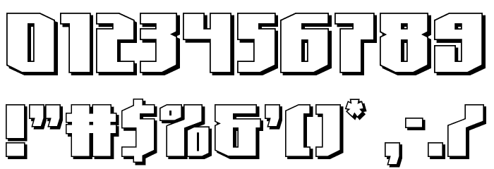 Hero Worship Shadow Font OTHER CHARS