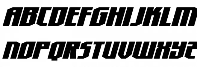 Hero Worship Super-Italic 字体 大写