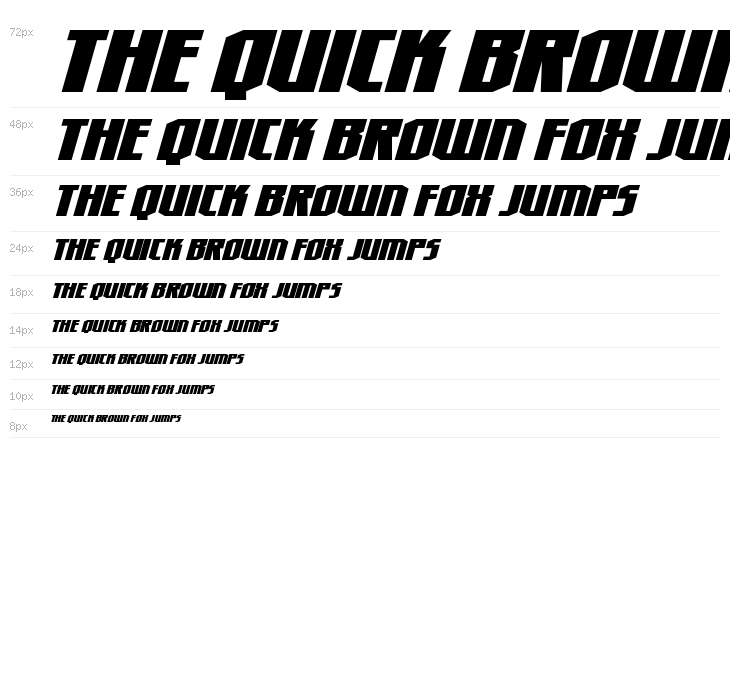 Hero Worship Super-Italic Waterfall