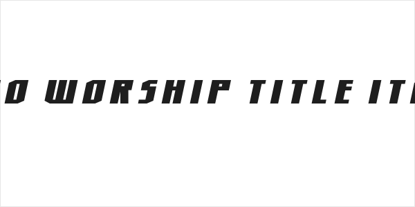 Hero Worship Title Italic Logo