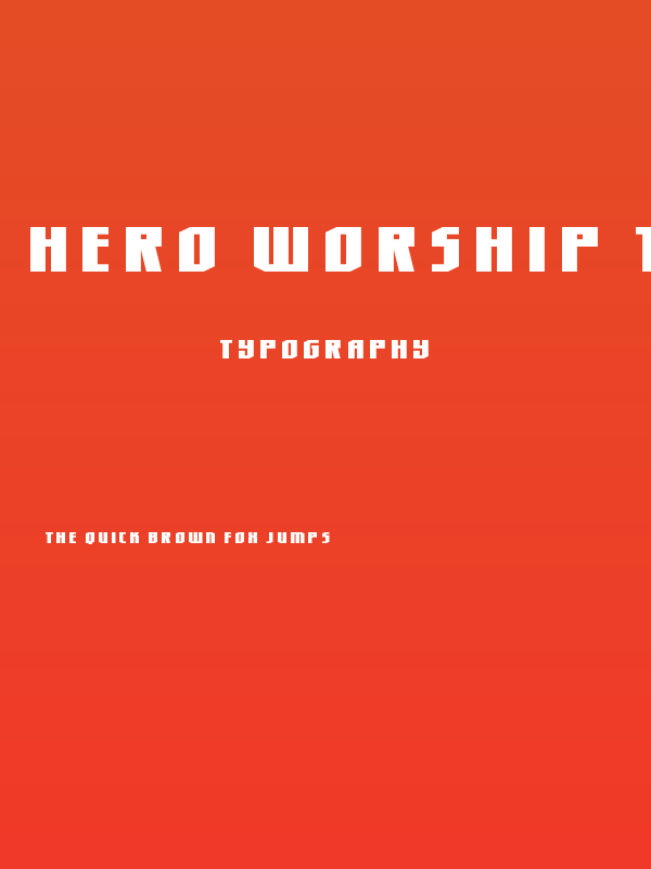 Hero Worship Title Poster