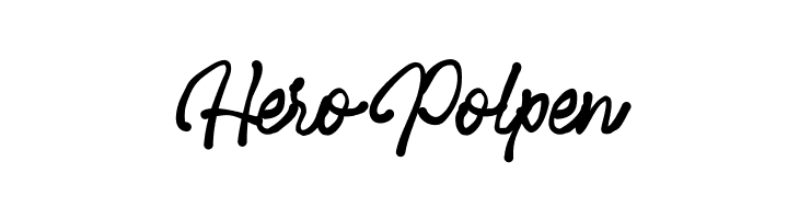 HeroPolpen  Скачать бесплатные шрифты