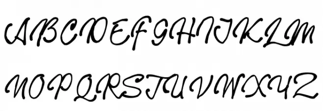 HeroPolpen फ़ॉन्ट अपरकेस