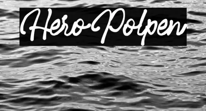 HeroPolpen Font examples