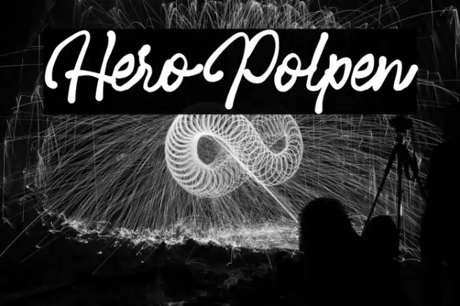 HeroPolpen Font examples