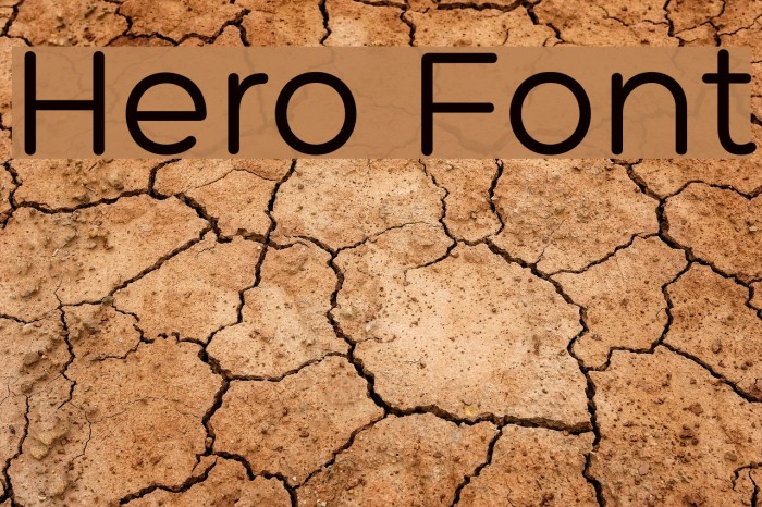 Hero Font examples