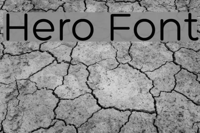 Hero Font examples