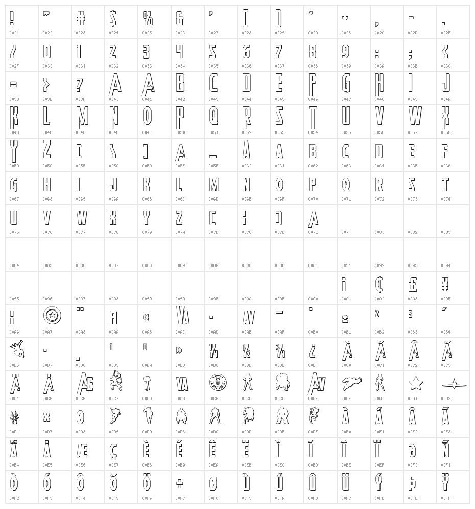 Heroes Assemble 3D Regular Character Map