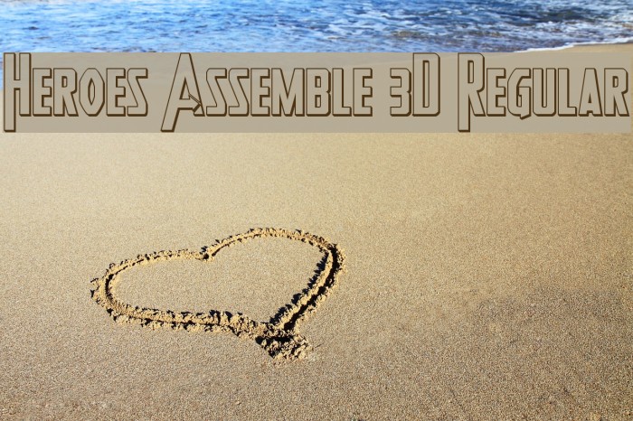 Heroes Assemble 3D Regular Example 1