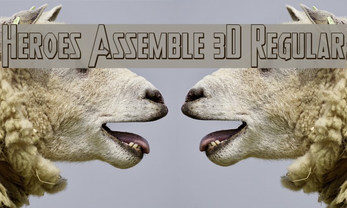 Heroes Assemble 3D Regular Example 2