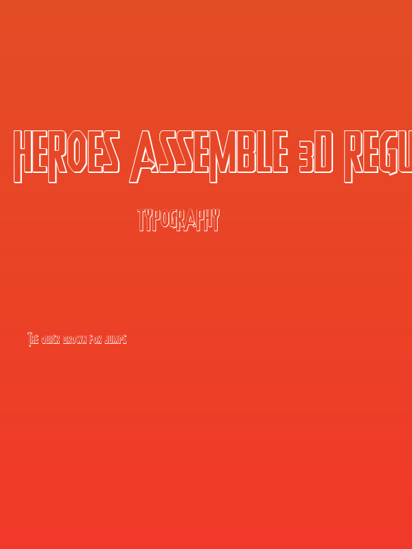 Heroes Assemble 3D Regular Poster