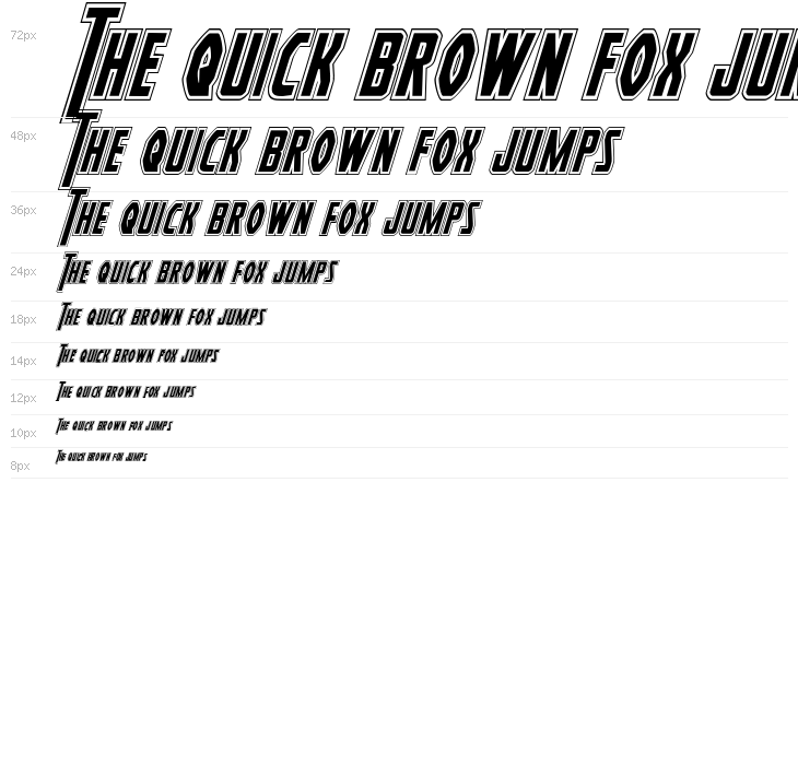 Heroes Assemble Academy Italic Waterfall