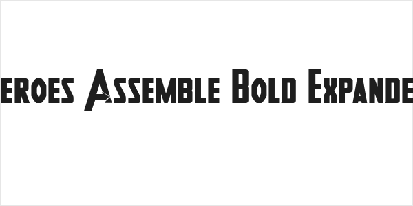 Heroes Assemble Bold Expanded Logo